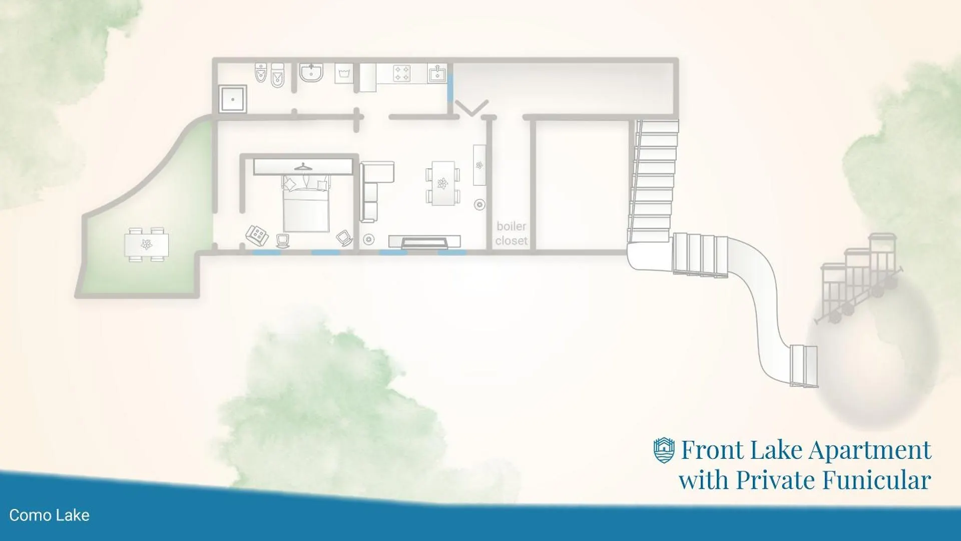 Front Lake Apartment With Private Funicular By Rent All Como